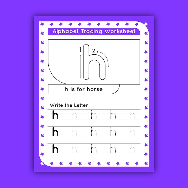 Letter Tracing Worksheets for Kids - lowercase