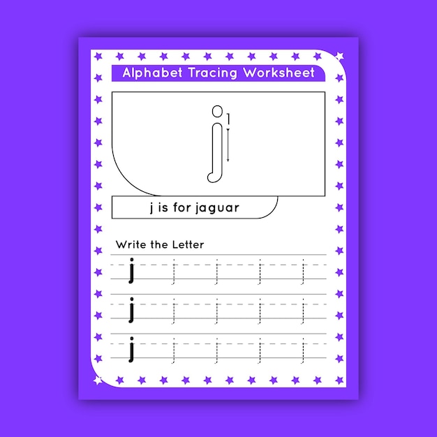 Letter Tracing Worksheets for Kids - lowercase