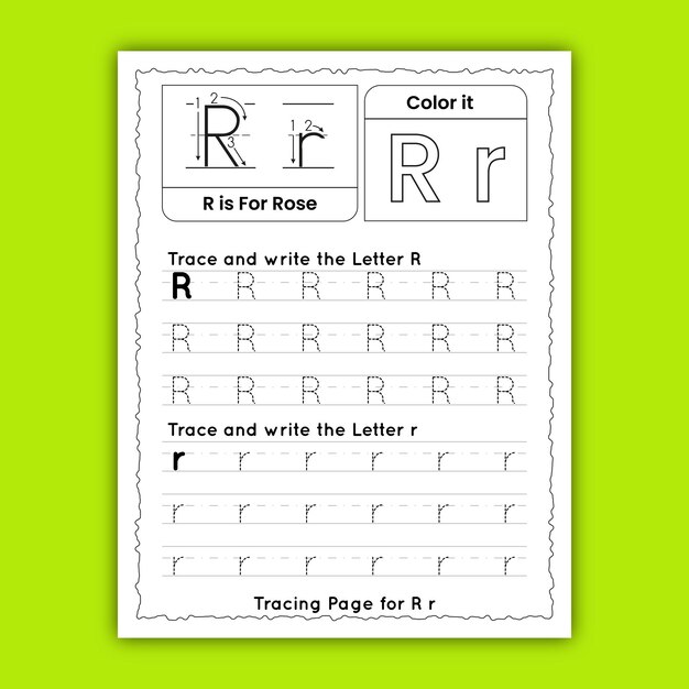 Letter Tracing Worksheets for Kids