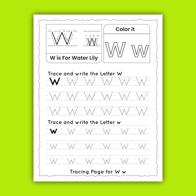 Letter Tracing Worksheets for Kids