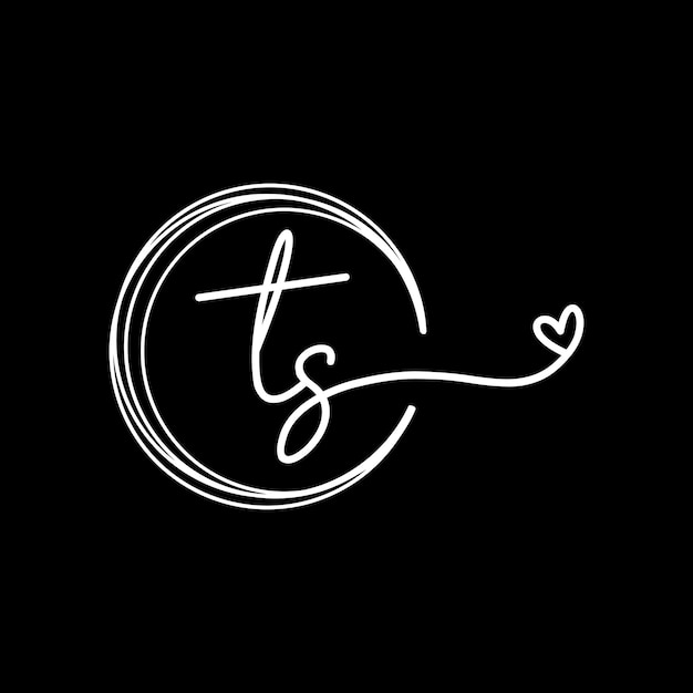 Letter TS Monogram design