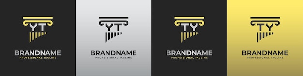 Letter TY or YT Lawyer Logo suitable for any business related to lawyer with TY or YT initials