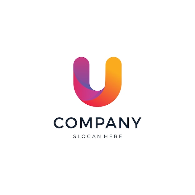 Letter U logo design