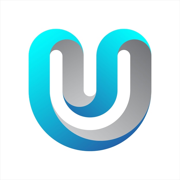 Letter U logo icon design template