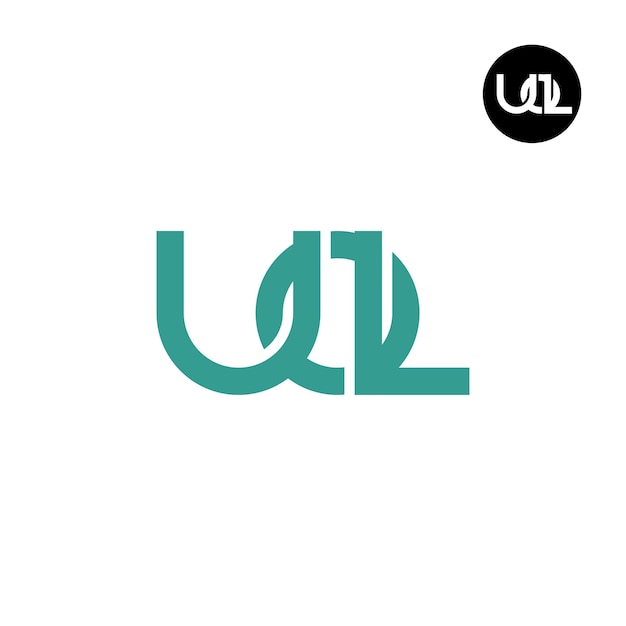 Vector letter uol monogram logo design