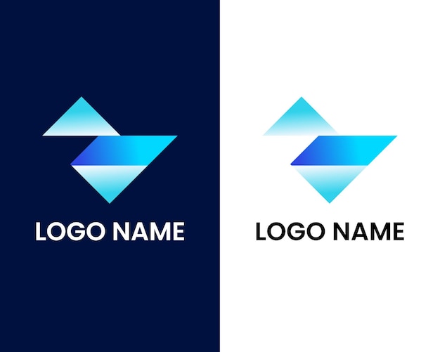 letter v and e modern logo design template