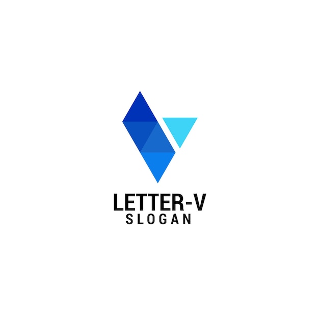 Letter V logo icon design template luxury premium vector