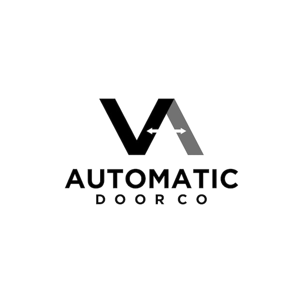 Letter VA Automatic Door Logo Design