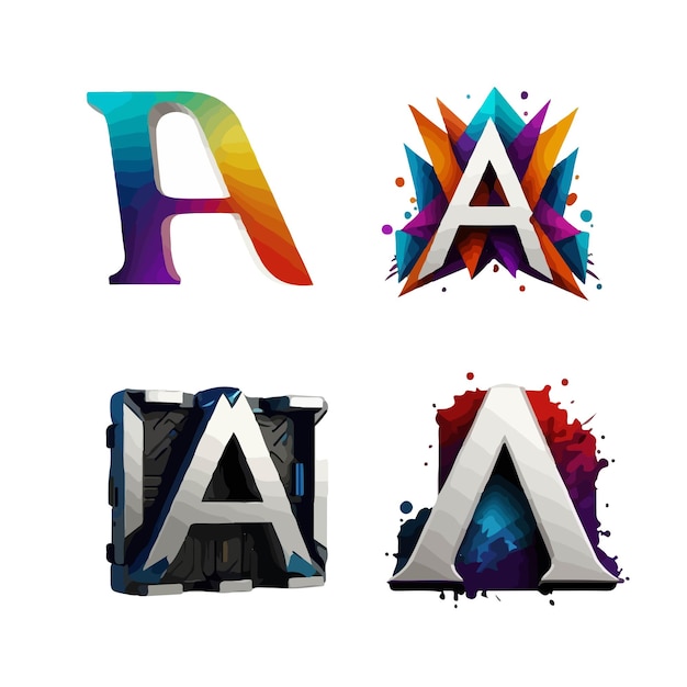 Vector letter a vector logo