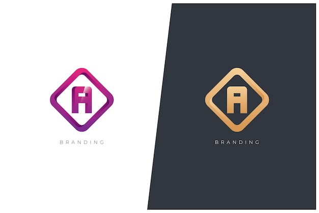 A Letter Vector Monogram Logo Concept Design