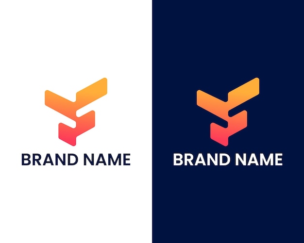 Letter VS modern abstract tech and technology logo design