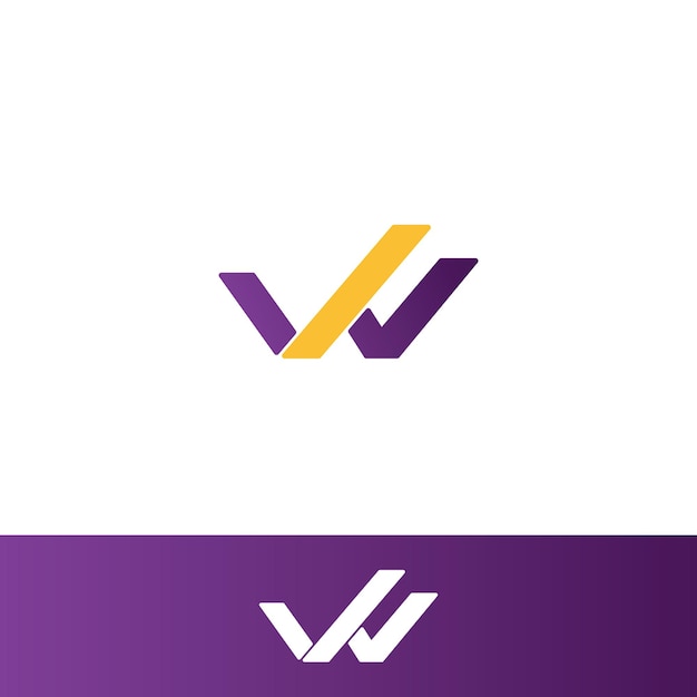 Letter W Check Logo