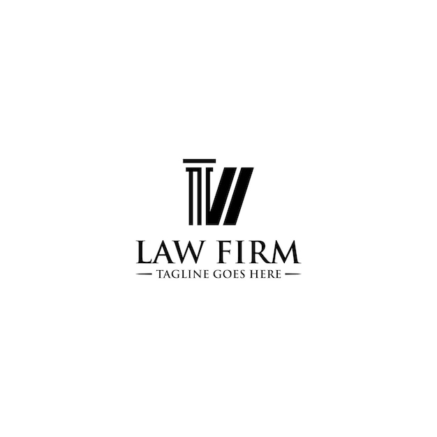 Letter W Law Firm Logo