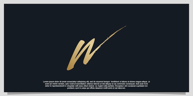 Letter W logo design gradient luxury design illustration Premium Vector