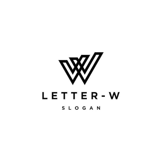 Letter W logo icon design template