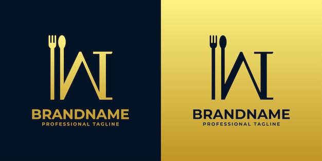 Letter W restaurant logo suitable for any business related to restaurant cafe catering with W initials