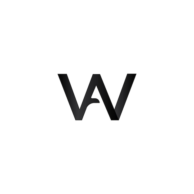 Letter WA logo