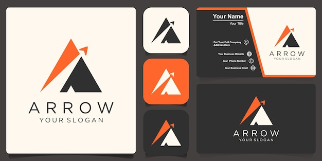 A Letter with Arrow Logo Template Illustration Design