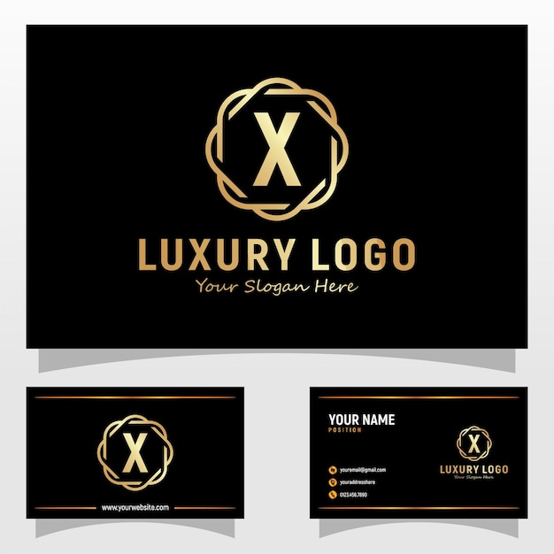 Letter X Elegant Logo Design Template Inspiration Vector Illustration