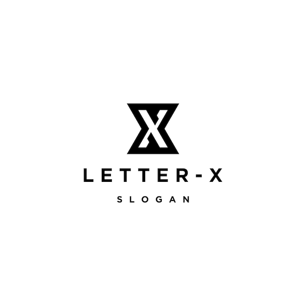 Letter X logo icon design template