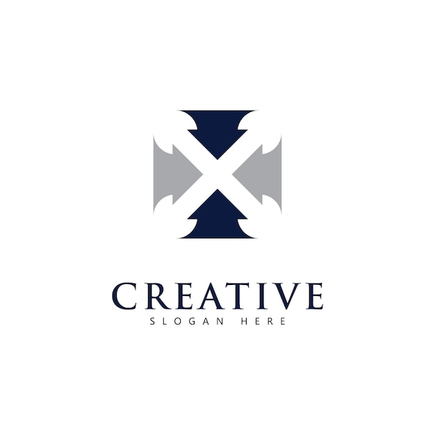 Letter X logo vector design template Business logo symbol