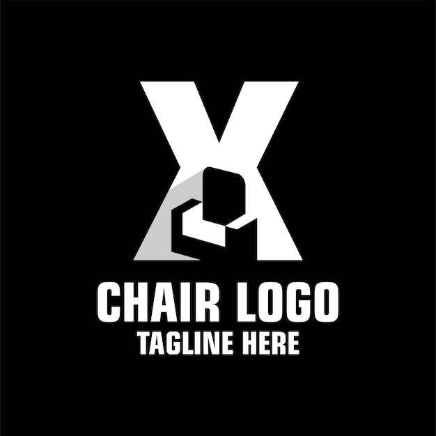 Letter X Sofa Logo Design Template Inspiration, Vector Illustration.