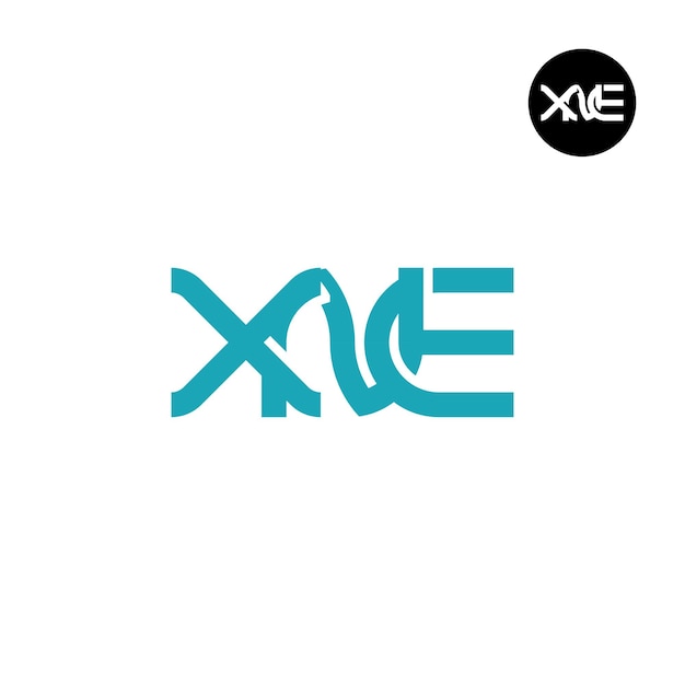 Letter XNE Monogram Logo Design