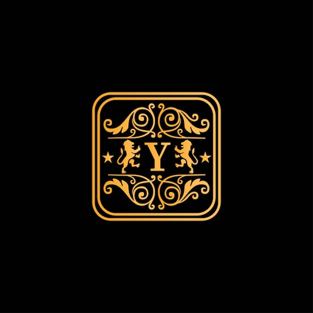 Vector letter y luxury brand logo concept design vector