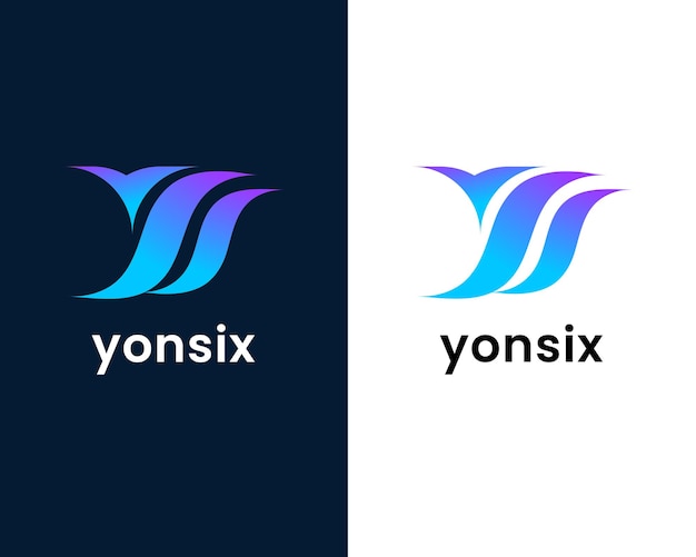 letter y and s modern logo design template