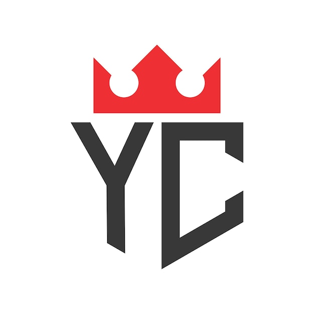 Letter YC Crown Logo Crown on Letter YC Logo Design Template