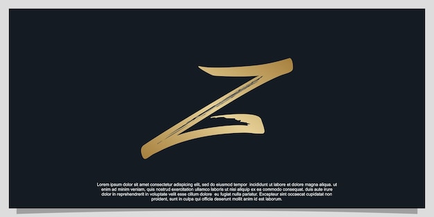 Letter Z logo design gradient luxury design illustration Premium Vector