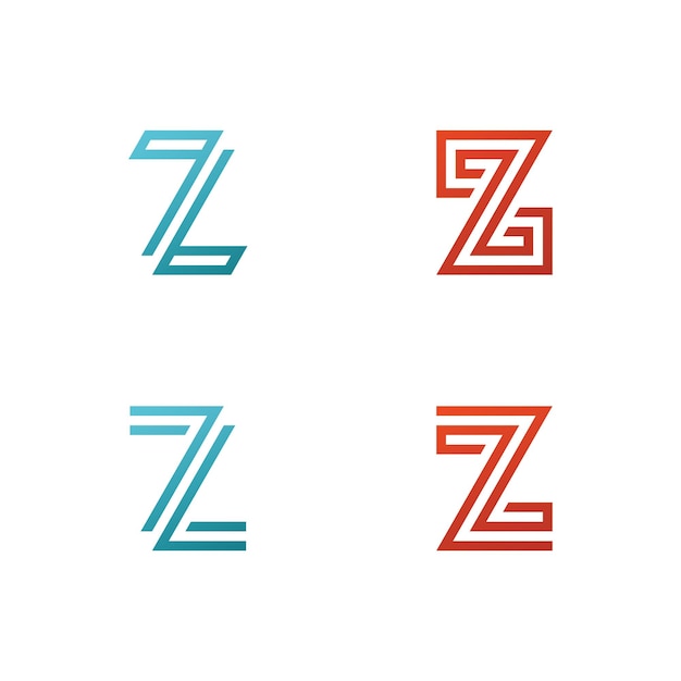 Letter Z logo vector template Creative Z Letter initial logo design