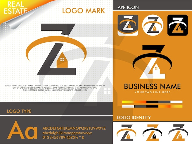 Letter z real estate logo Premium Vector