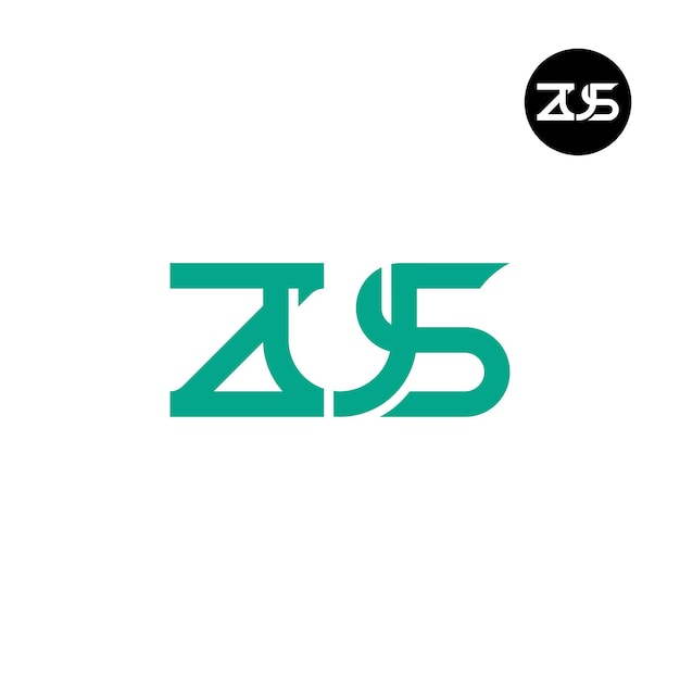 Letter ZUS Monogram Logo Design