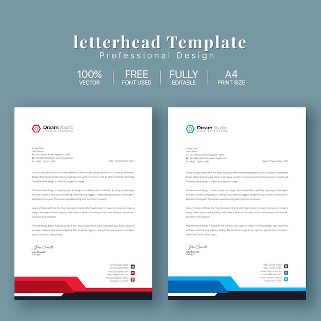 Letterhead business template