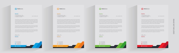 letterhead corporate creative company official abstract simple clean business company vector design