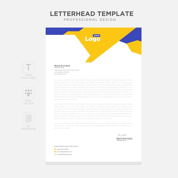 Letterhead Design Template