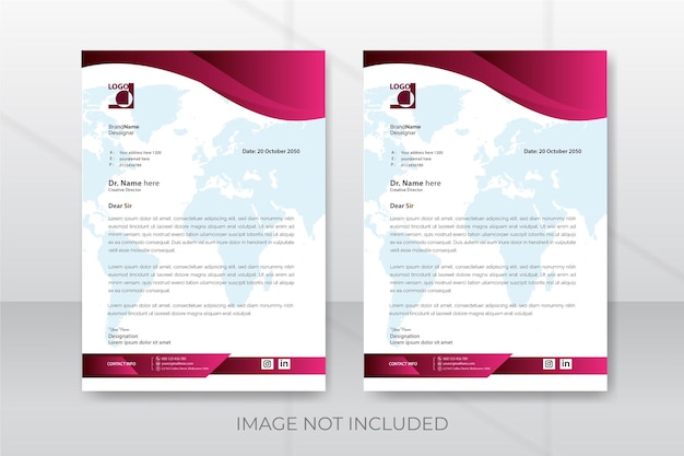 Letterhead Design Template