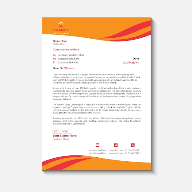 letterhead design