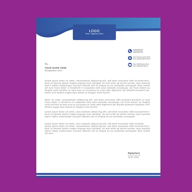 Letterhead design