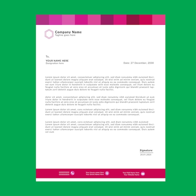 Letterhead design