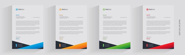 letterhead flyer corporate business marketing a4 brochure magazine template design logo package