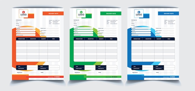 Letterhead Invoice Design