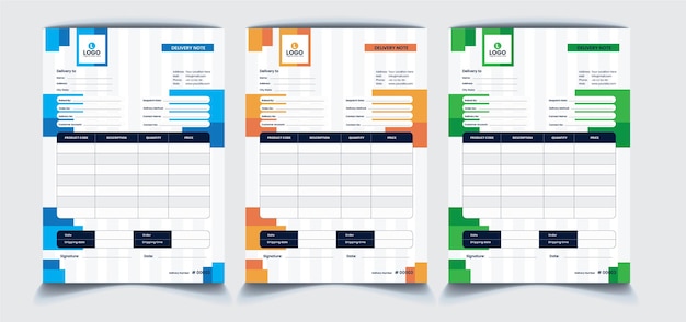 Letterhead Invoice Design