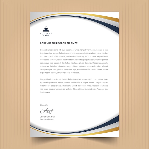 Letterhead template