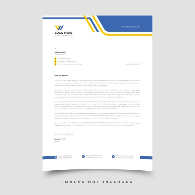 Letterhead template