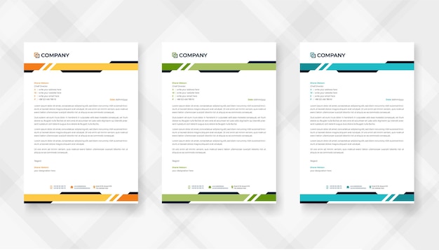 Letterhead template