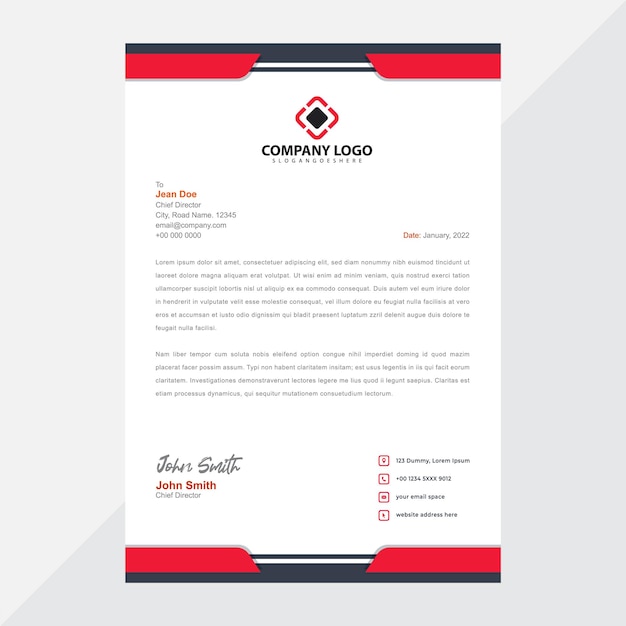 Letterhead template