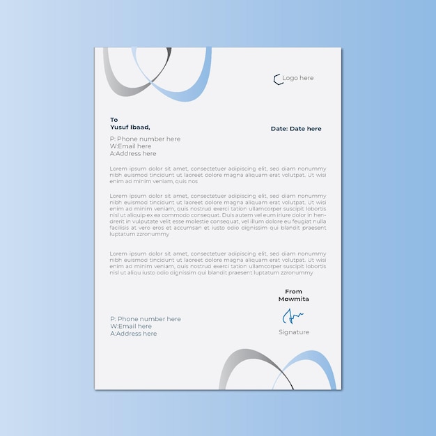 Vector letterhead