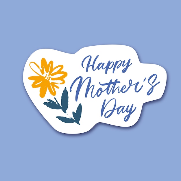 Lettering Happy Mother's Day Handwritten typography Calligraphy text